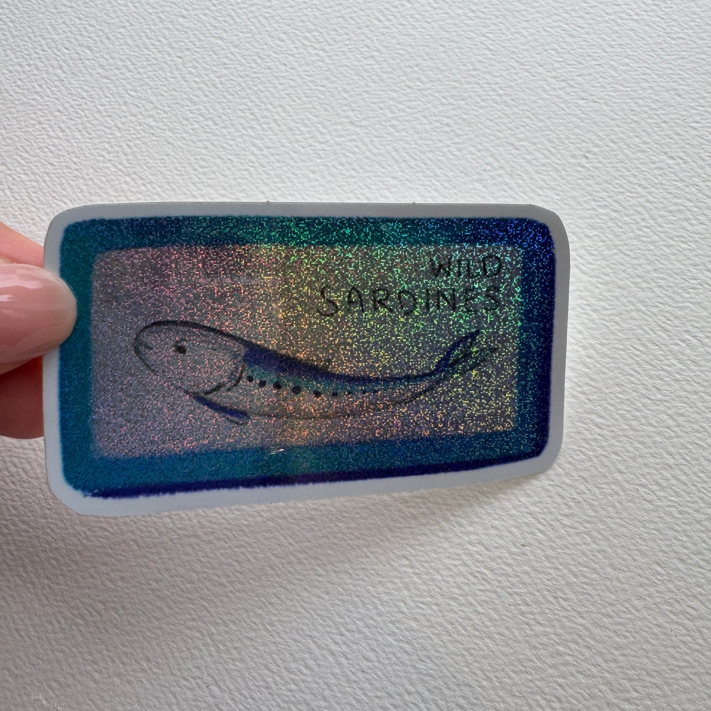 Wild Sardine Tined Fish Sticker