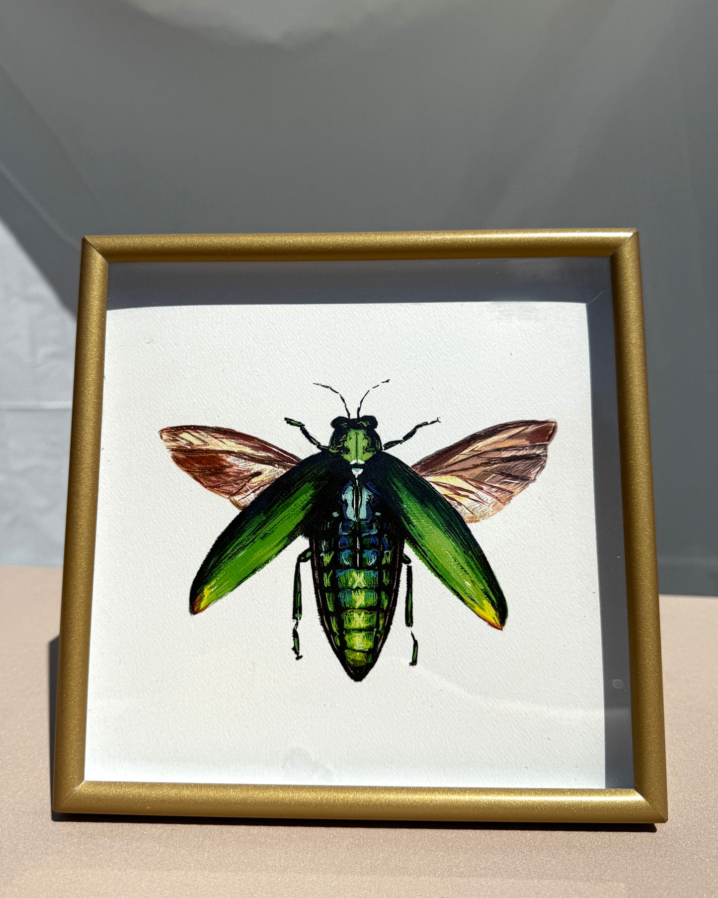 Flying beetle Print