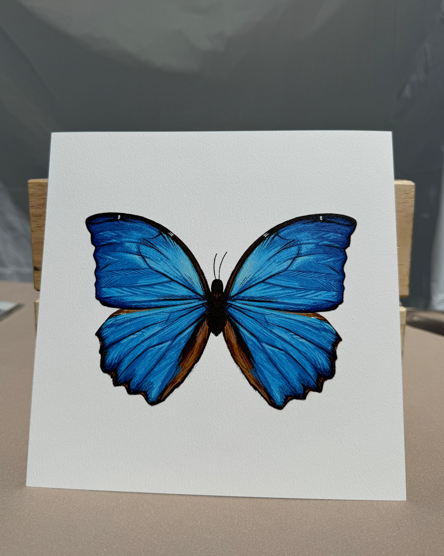 Blue Butterfly Print
