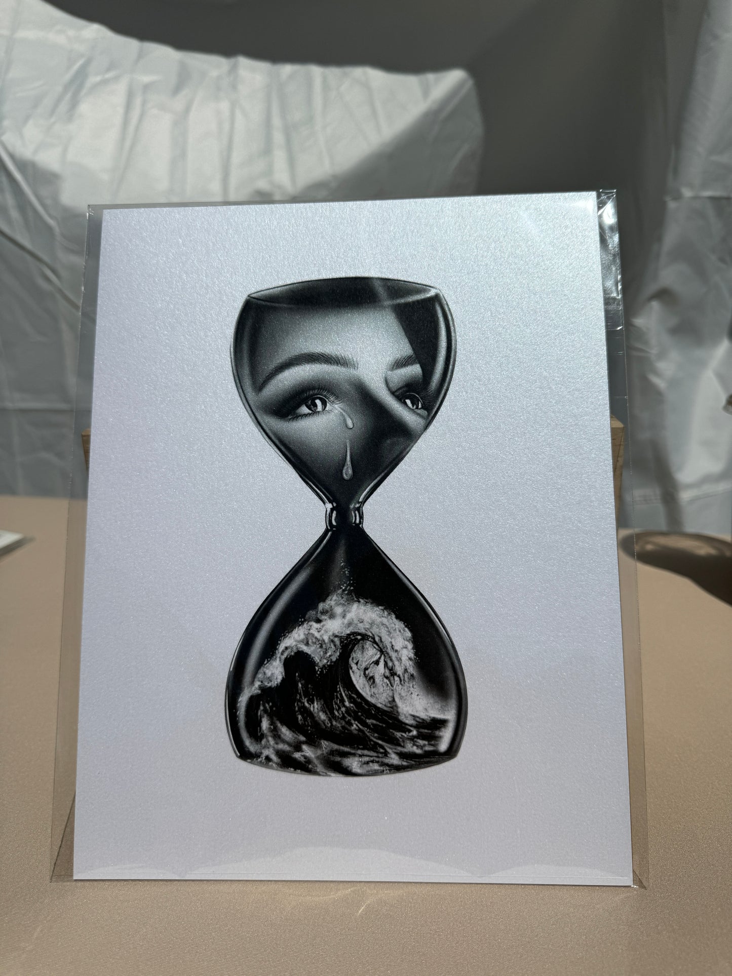 Hourglass Tears Art Print