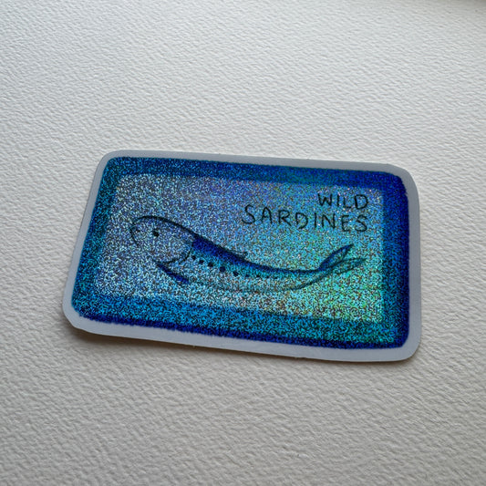 Wild Sardine Tined Fish Sticker