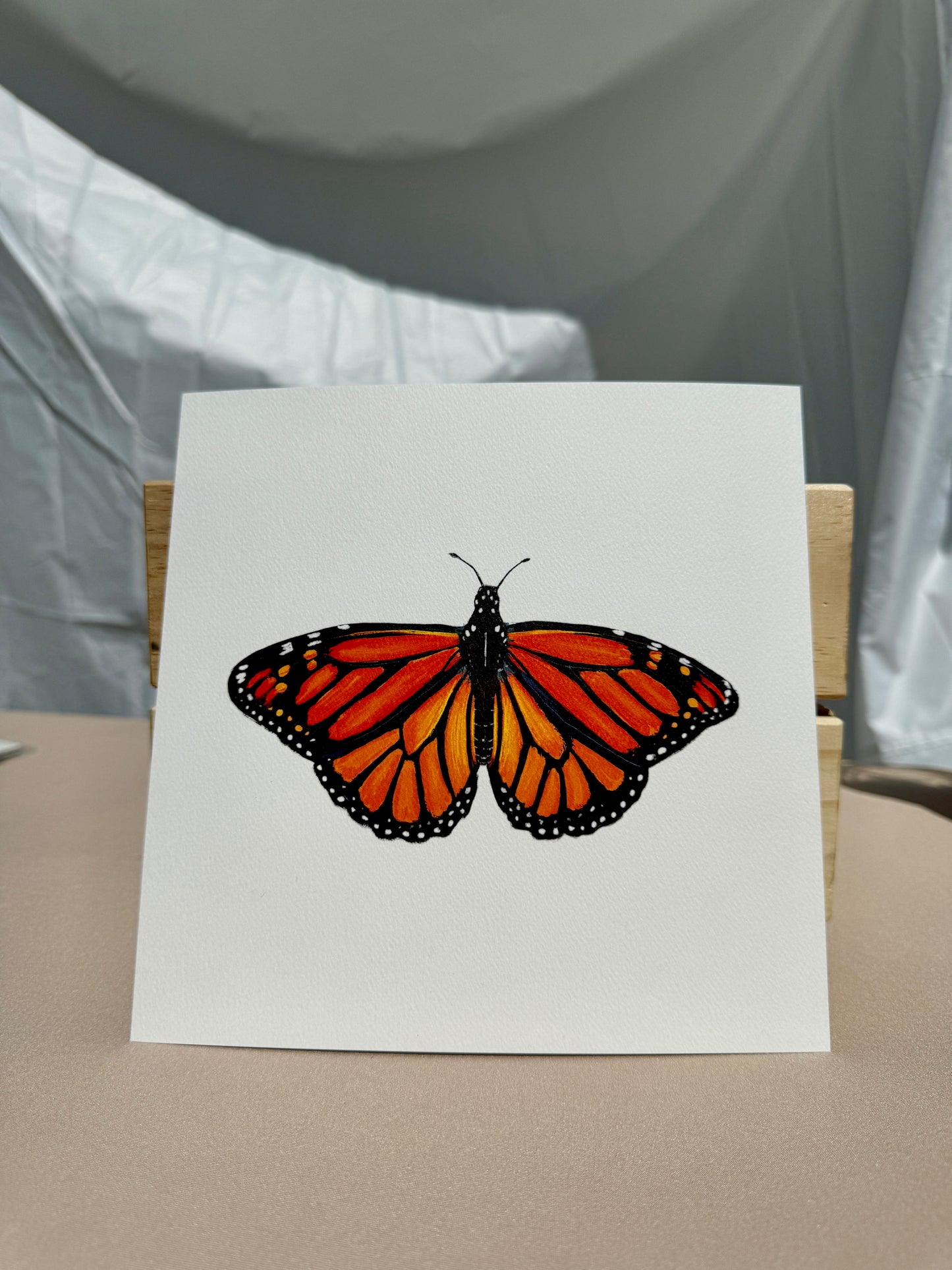 Orange Butterfly Print