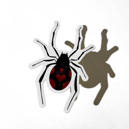 Glitter Spider Sticker