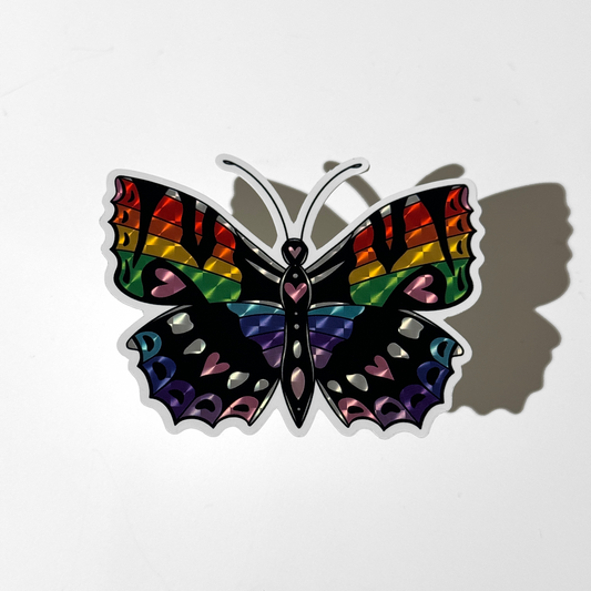 Rainbow Butterfly Sticker