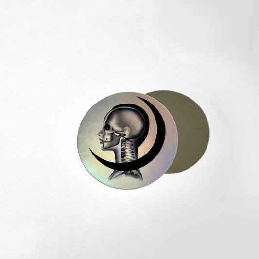 Skull Moon Sticker