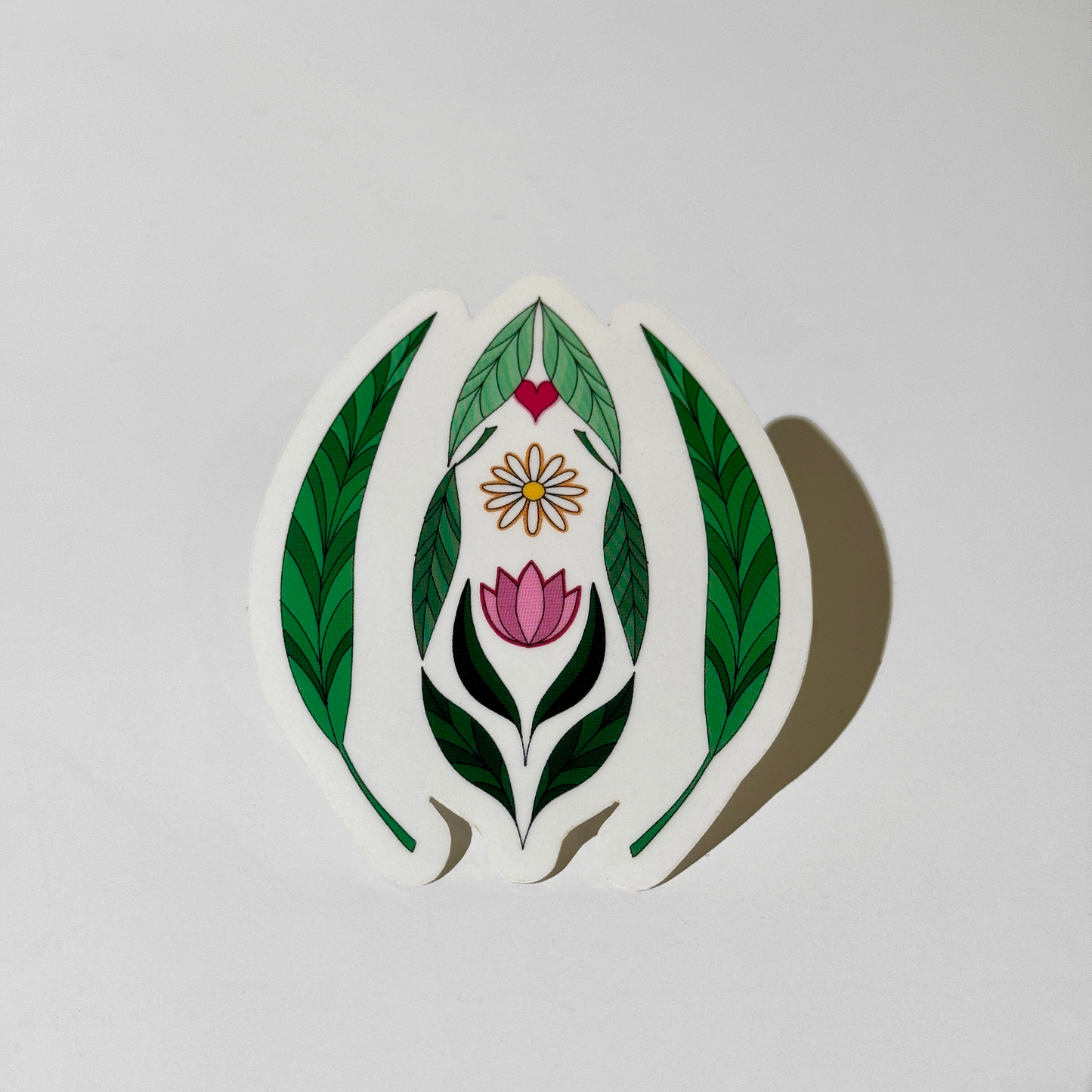 Floral Vulva Sticker